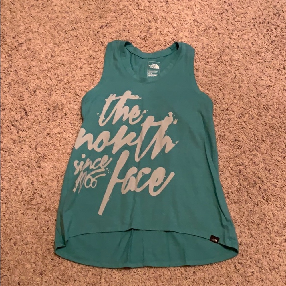 The North Face Teal Graphic Tank Top